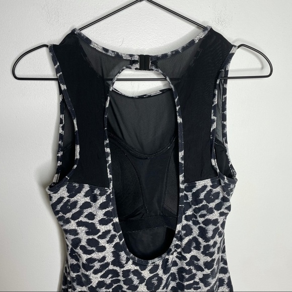 Niptuck Swim Black Mesh & Leopard One Piece Swim - Picture 7 of 11